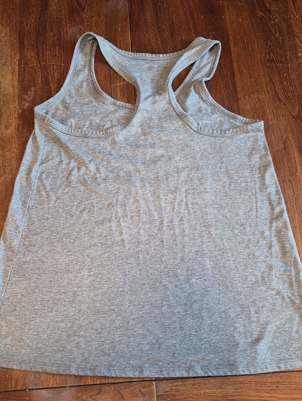 Danskin Gray Racerback Tank with Pink Lettering - Picture 3 of 3